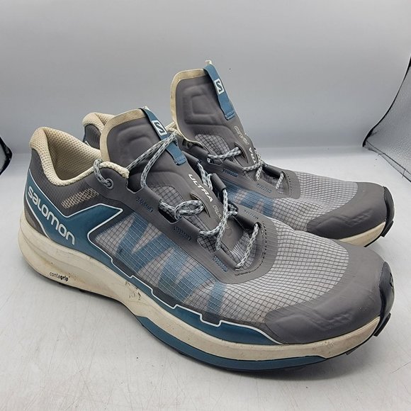 Salomon Ultra Raid Trail Run Quarry Mens 8.5 Trek Blue Gray Trail Shoes Hiking main image 5